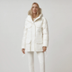 A model wears the Canada Goose standard expedition parka in white
